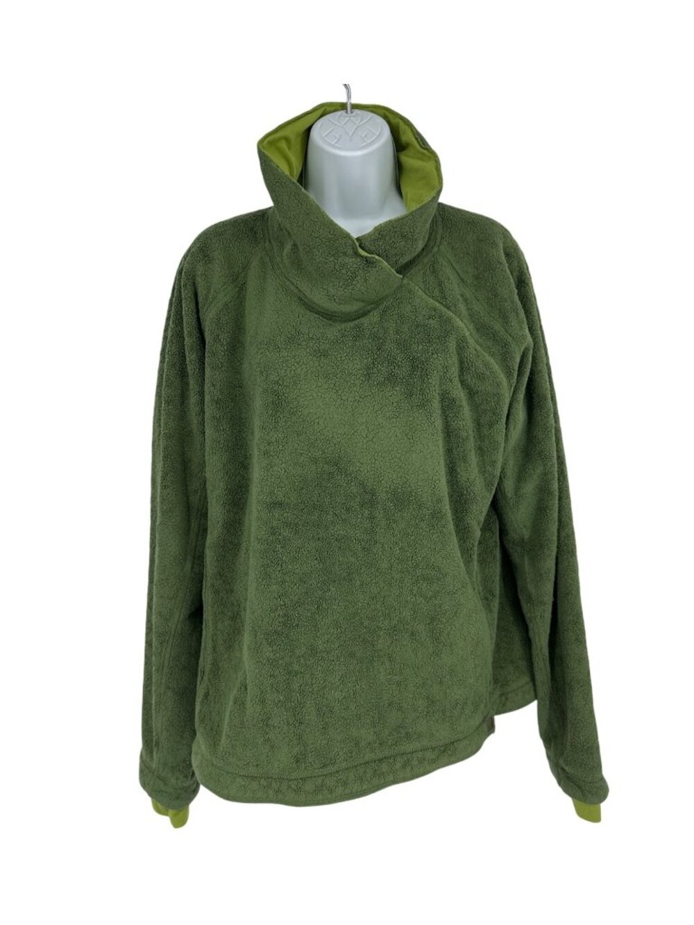 Mountain Hardwear Sherpa Fleece Pullover Jacket With High Collar Women's Size XL